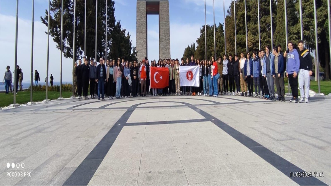 Keçiören Belediyesi’nin 10-12 Mart 2024 tarihleri arasında düzenlediği Çanakkale gezisine Vecihi Hürkuş Anadolu Lisesi olarak katılım gösterdik.